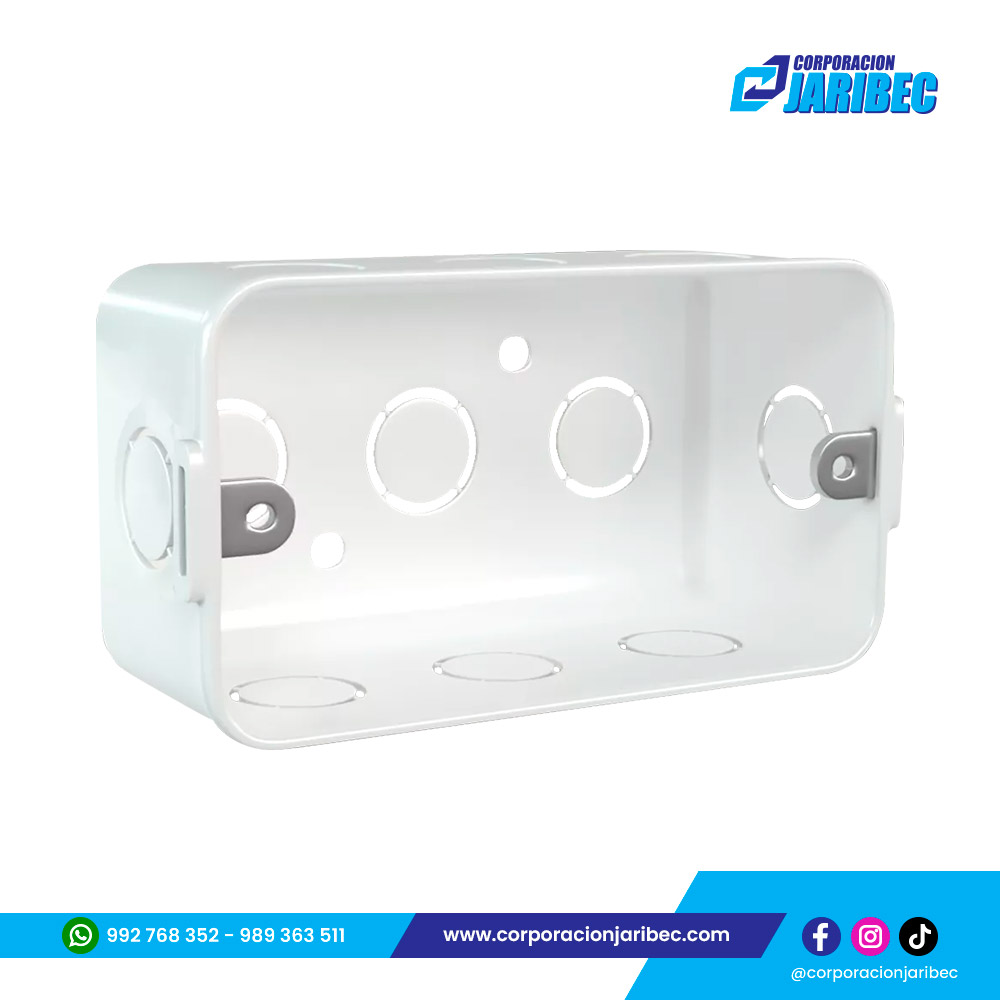 Caja de pase rectangular Pavco